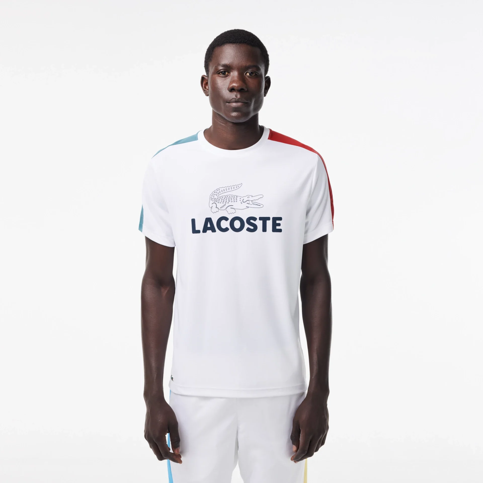 T-shirt Lacoste SPORT tennis ultra-dry  color-block imprimé  - ISB