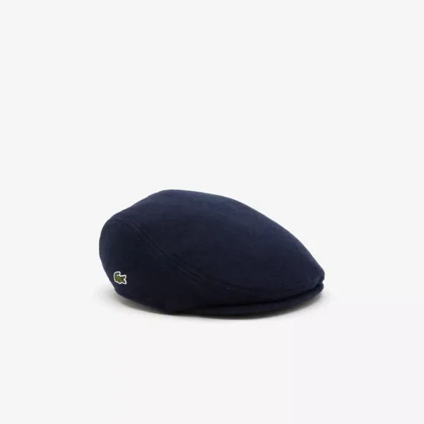 Béret unisexe Lacoste en feutre de laine mélangée - bleu marine 166