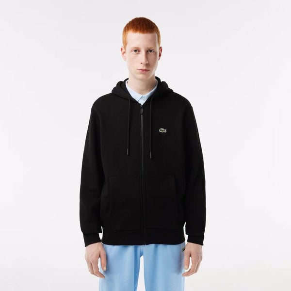 Sweatshirt capuche zippé  en molleton