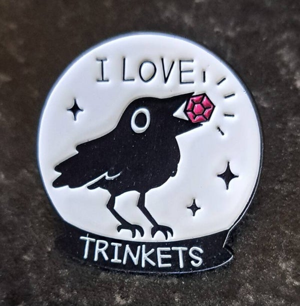 "I Love Trinkets" Metal Enamel Pin