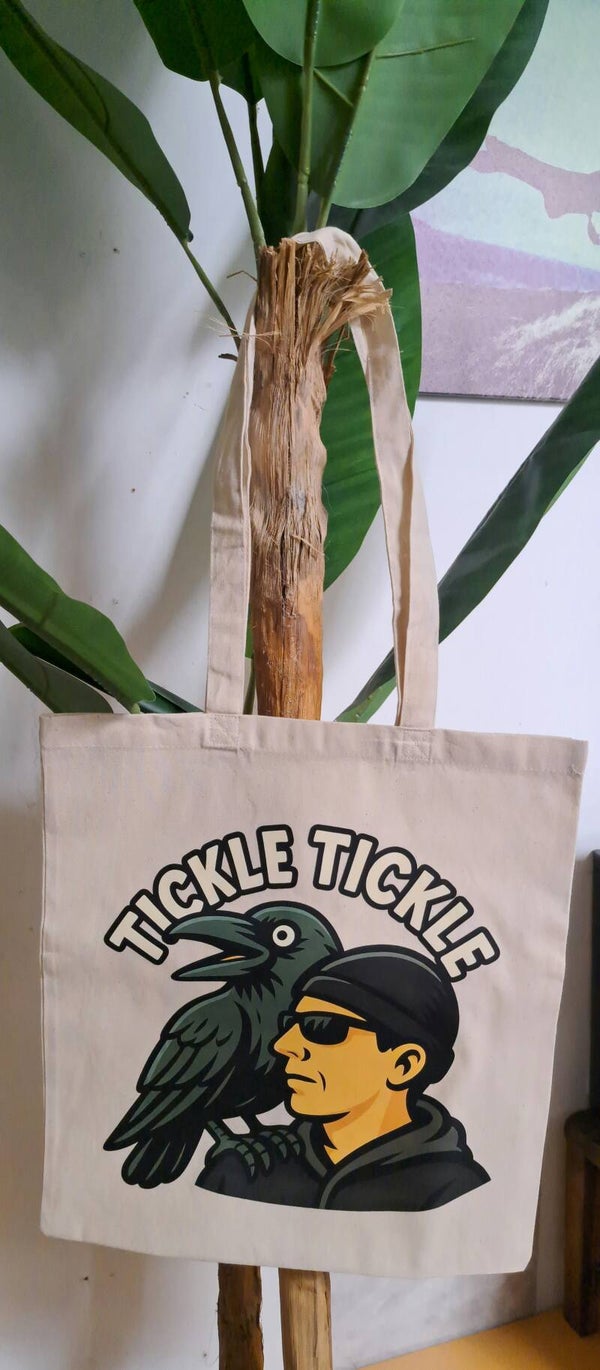 Rag's & Nick Tickle Tickle 38x42cm cotton canvas Tote bag