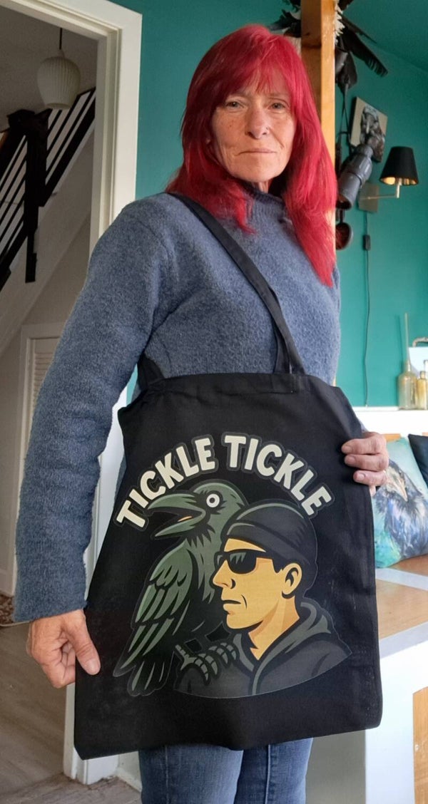 Rag's & Nick Tickle black tote bag 100% cotton canvas