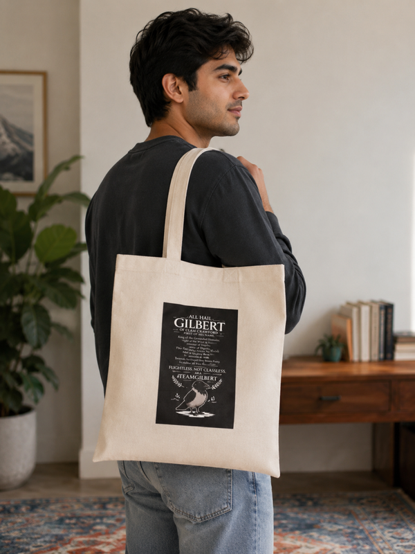 "Hail Gilbert" 100% cotton Tote bag 38x42cm