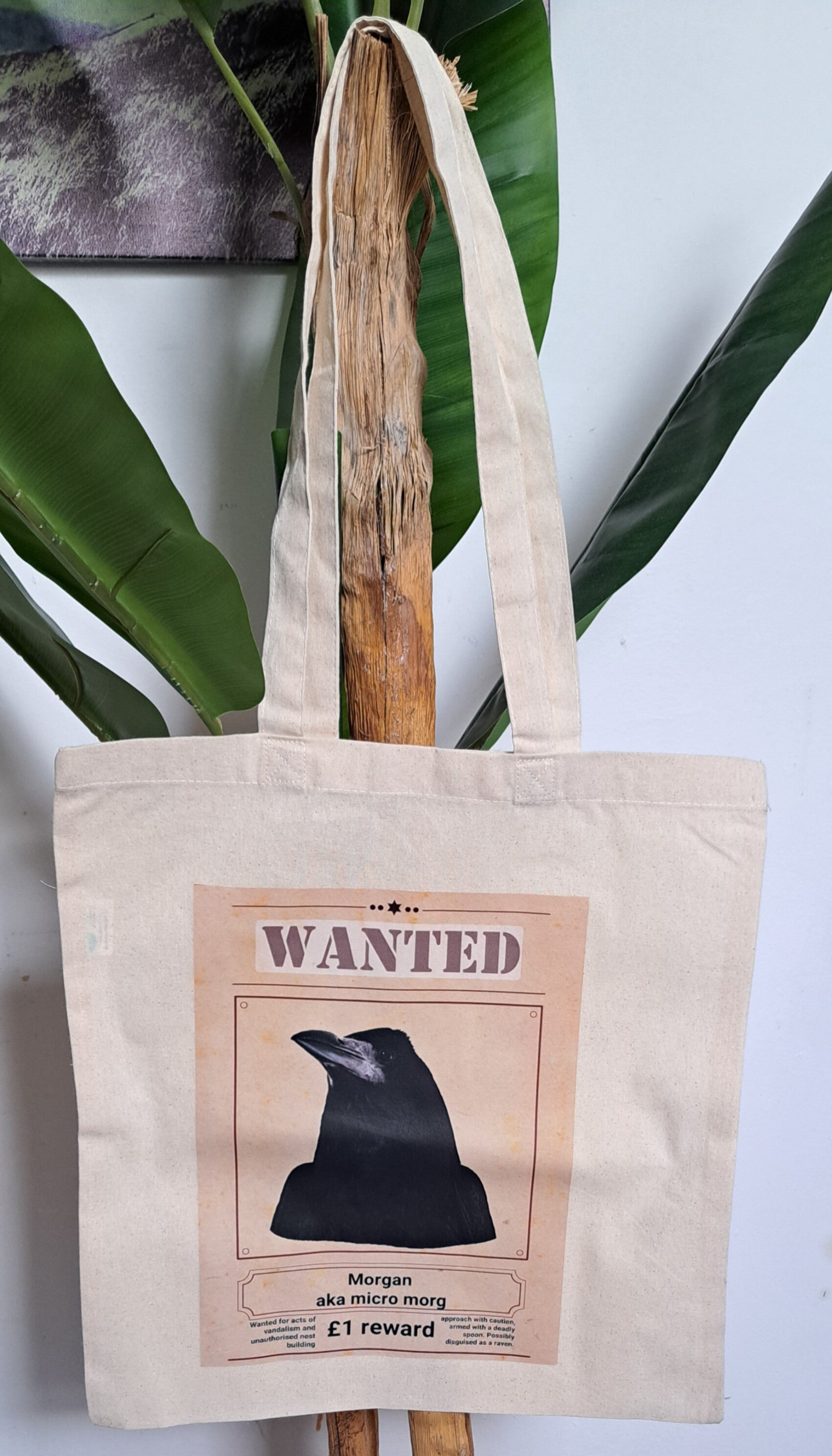 100% cotton "Morgan Wanted" Tote bag 38x42cm
