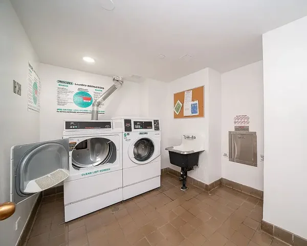 Laundry Room and rubbish chute.