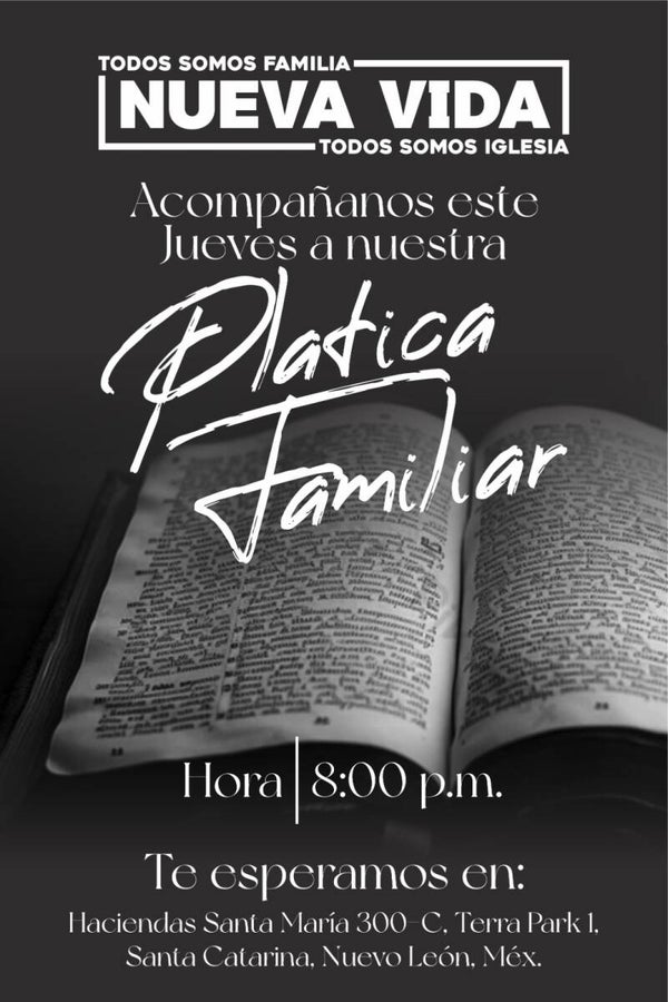 Reunion Familiar Todos los jueves 8:00 PM