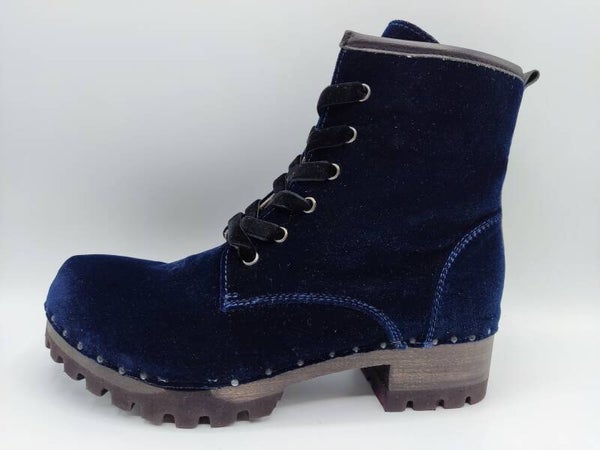 Softclox Stiefelette Ursel blau Samt
