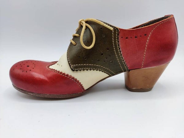 Moma Damen Schnürschuh Mehrfarbig
