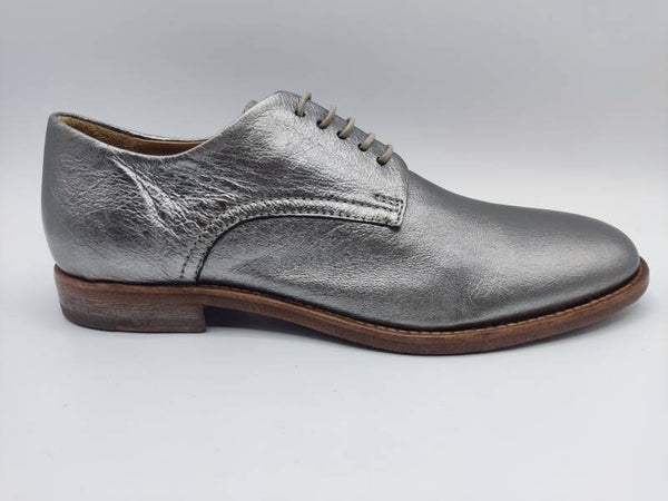 Moma silber Damen Schnürschuh
