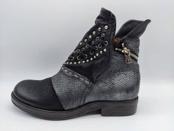 A.S.98 Damen Stiefelette schwarz / grau