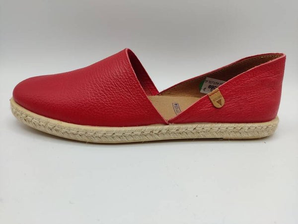 Verbenas Slipper rot Glattleder