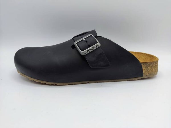 Haflinger Pantoffel Clog "Porto" schwarz