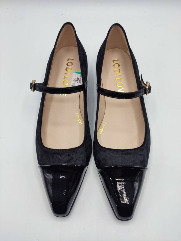 Lodi Samtballerina schwarz