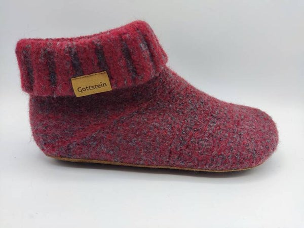 Gottstein Hüttenschuhe Knit Boot red