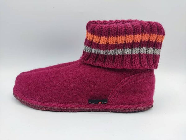 Hüttenschuhe von Haflinger "Paul" burgund