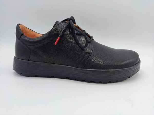 Think Damen Schnürschuhe schwarz Comoda