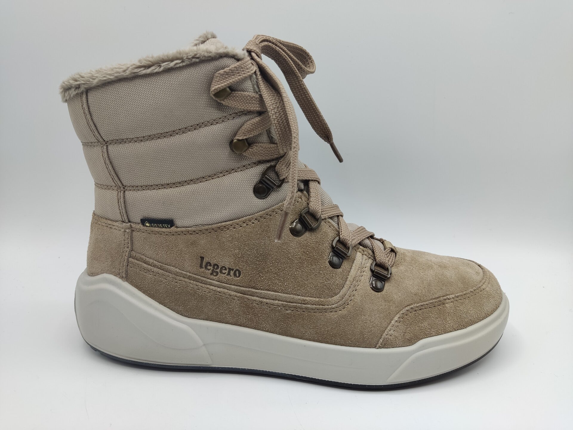 Legero Damen Stiefelette Cosy beige, warm und wasserdicht