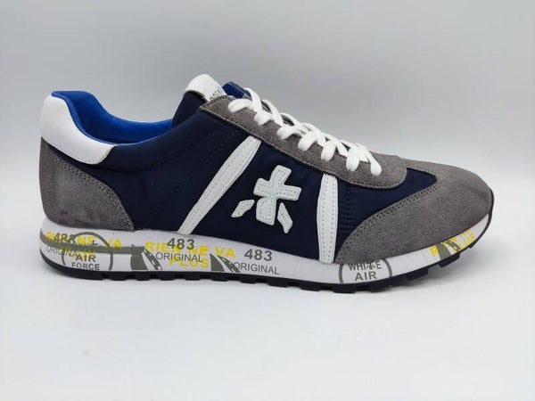 Premiata Herren Sneaker Lucy 600 blau / grau