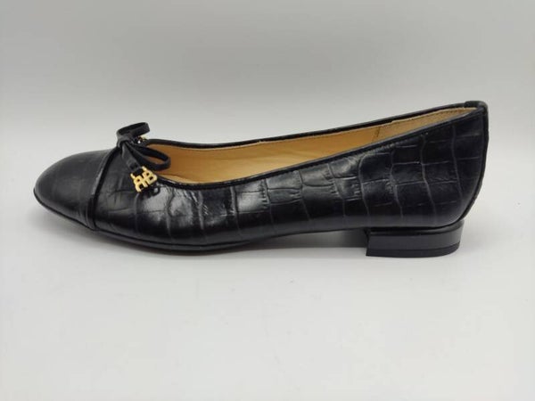 Brunate Ballerina schwarz Kroko