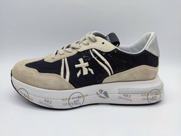 Premiata Cassie schwarz / beige Damen Sneaker