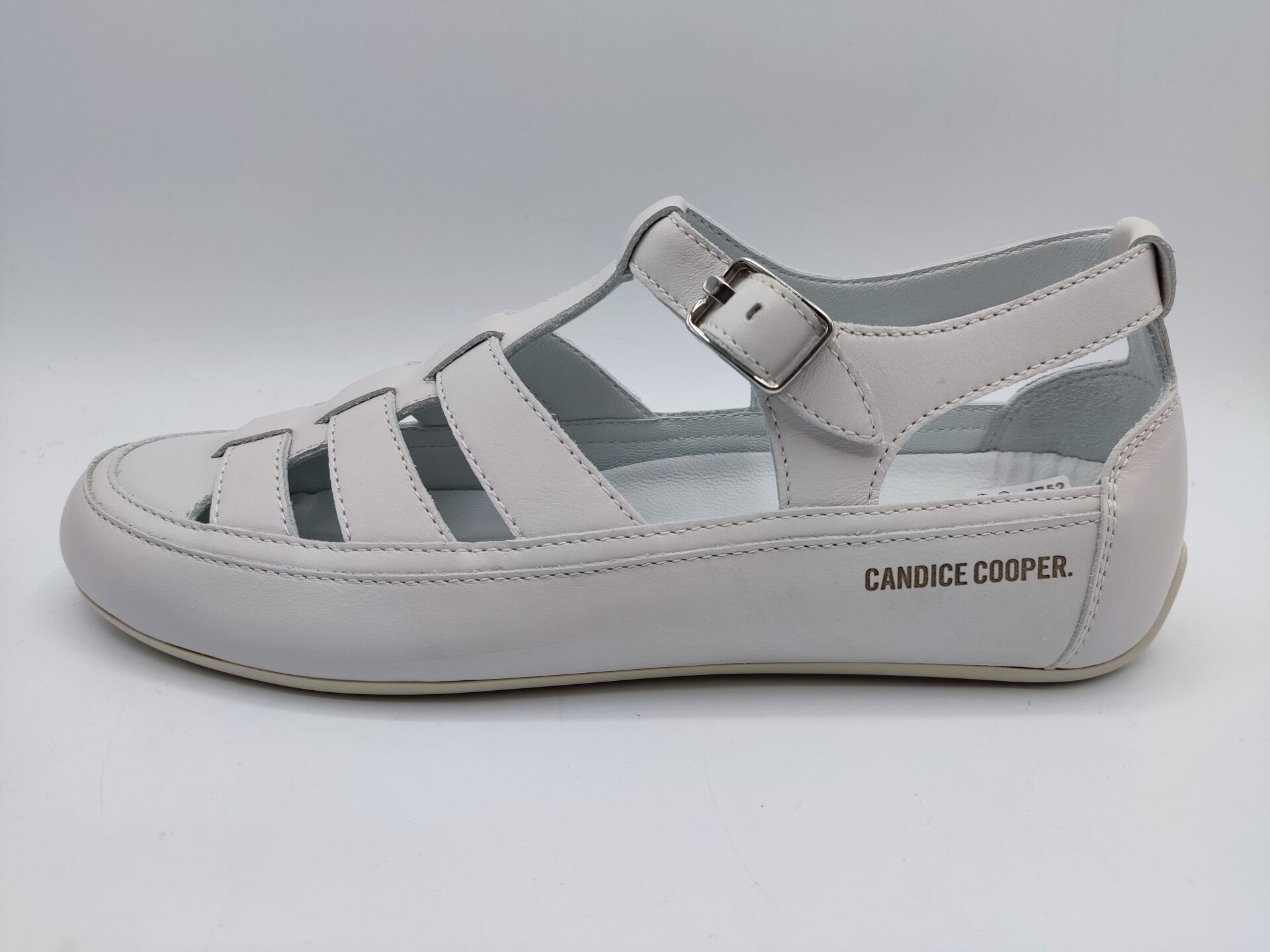 Candice Cooper  Rock T-Bar Sandale weiß