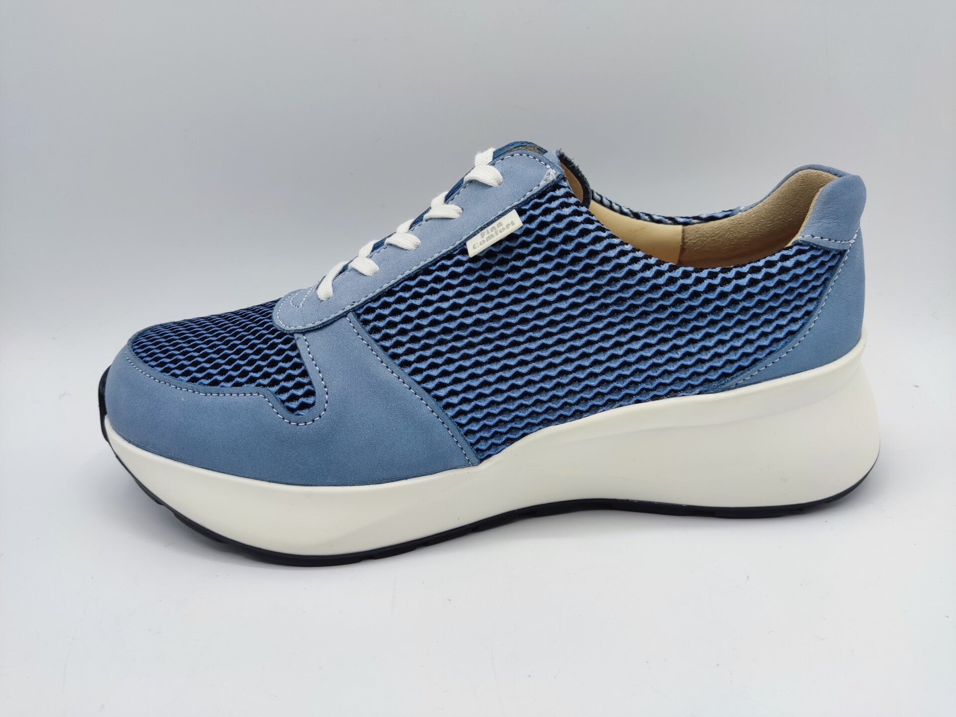Finn Comfort Leganes hellblau Damen Schnürschuh