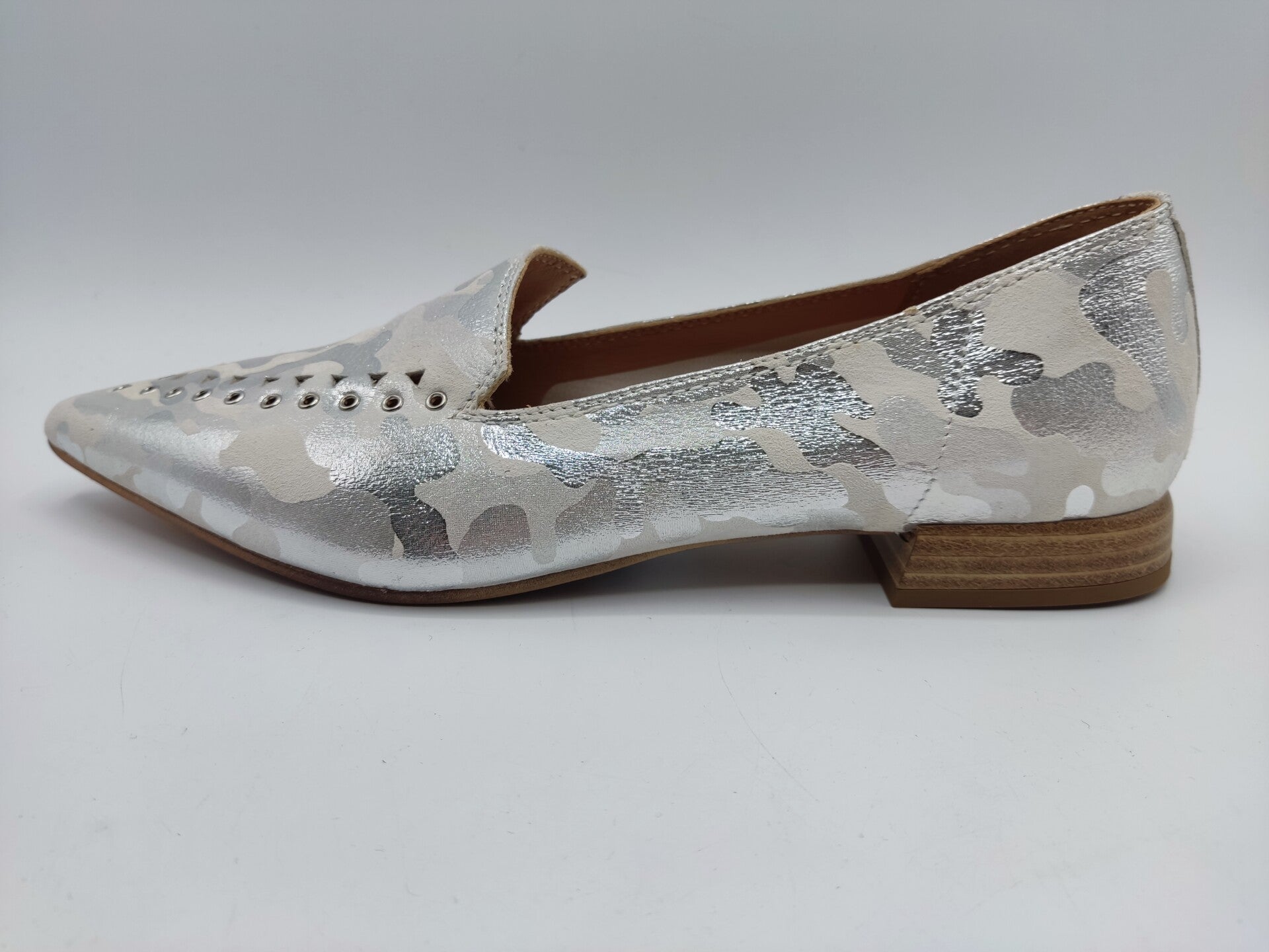 Donna Carolina Slipper weiß / silber