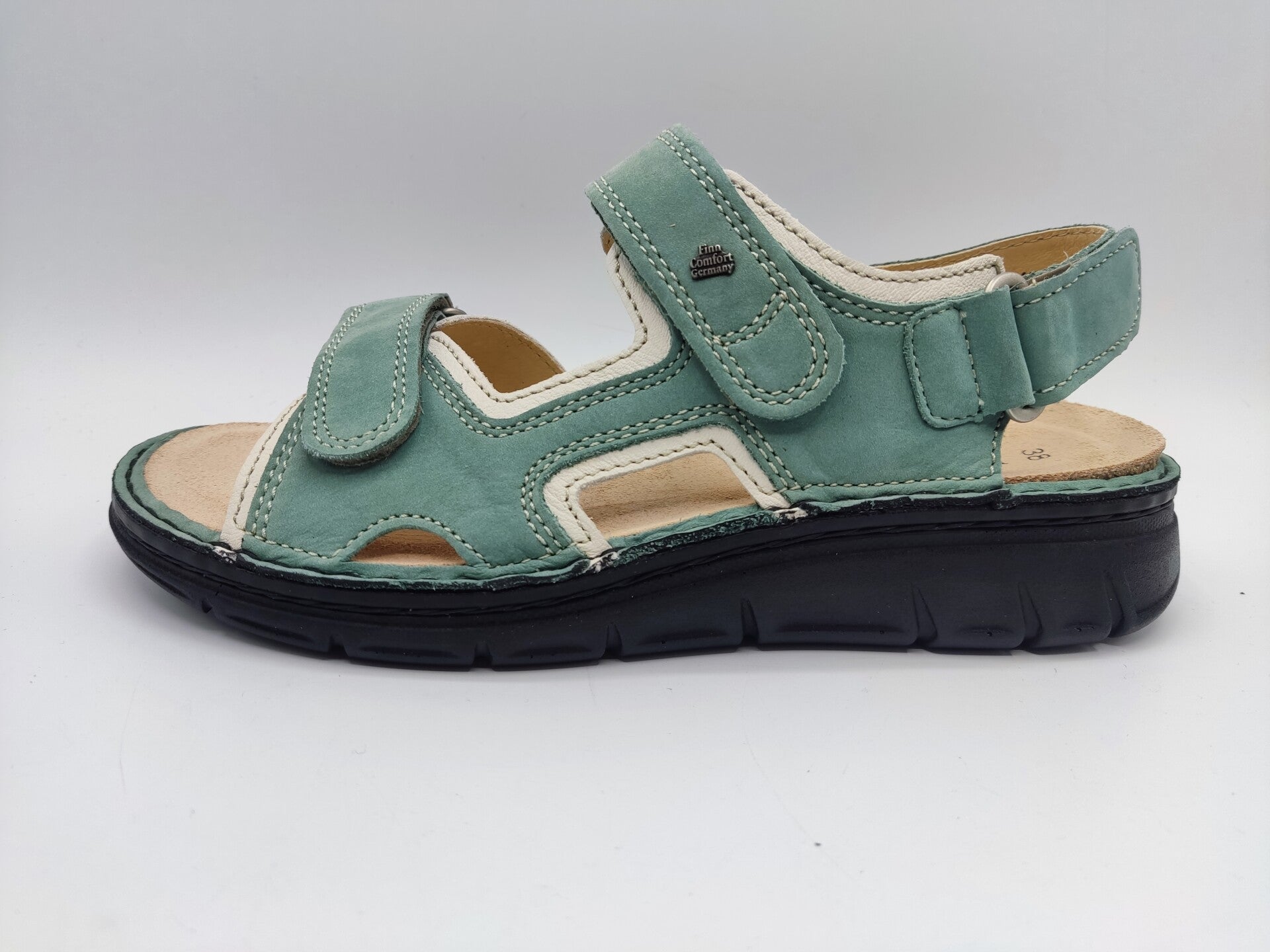 Finn Comfort Wanaka-S icegreen / latte Damen Sandale