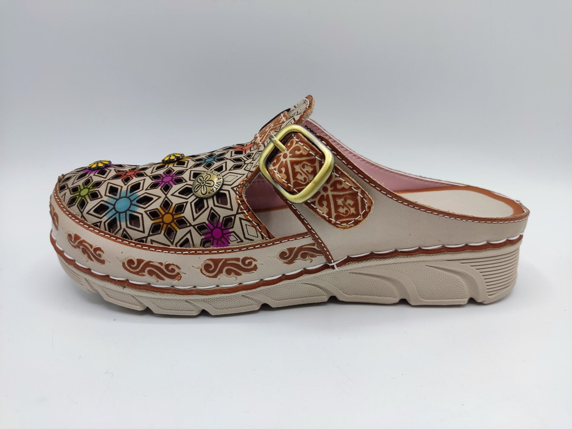 Laura Vita Clog Pantoffel Sorry 01 camel