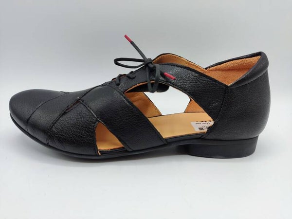 Think Guad Damen Schnürschuh schwarz