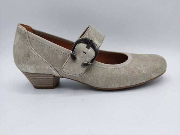 Gabor Pumps gold mit Klettverschluss