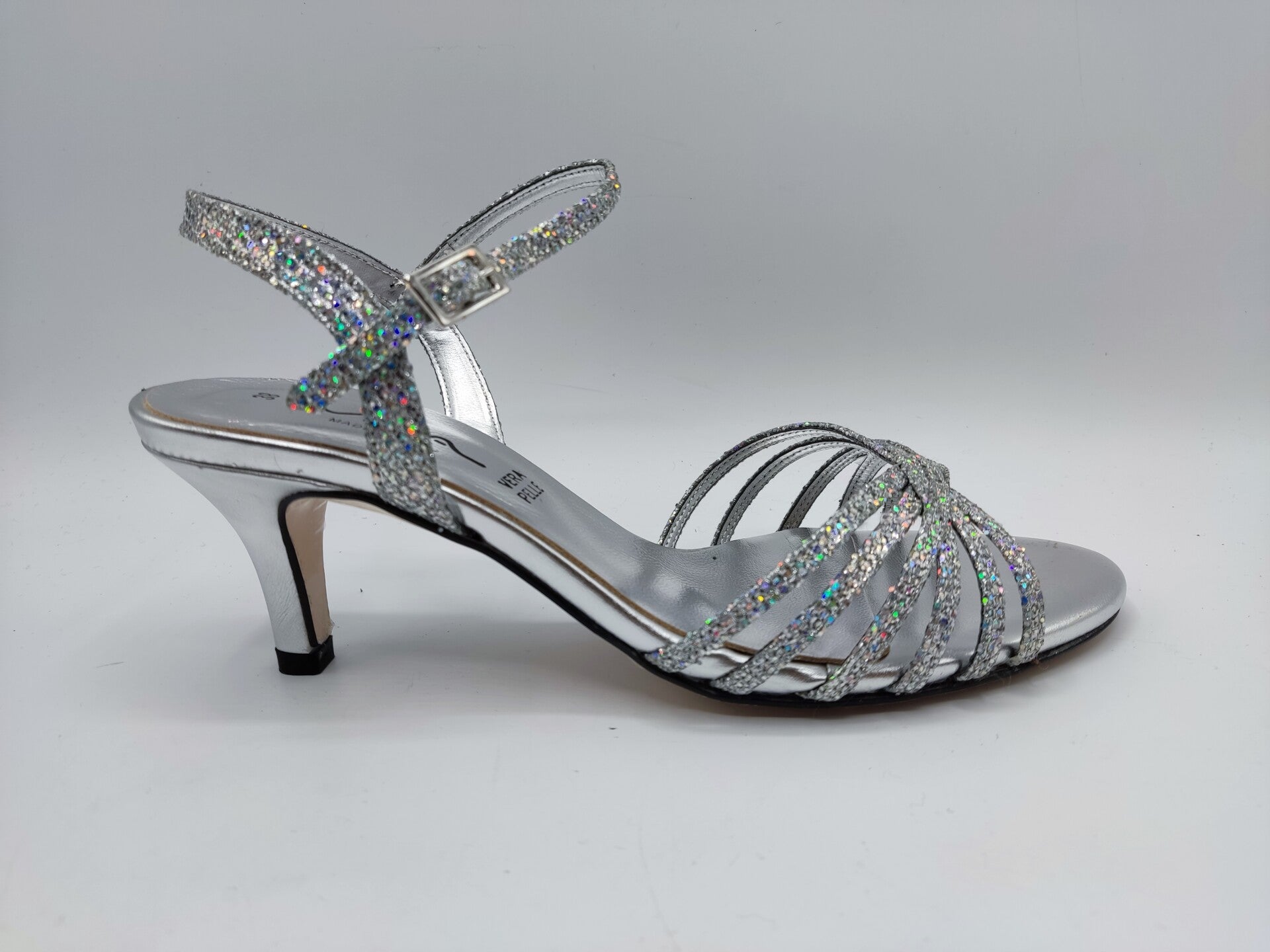 Vista Sandalette silber Glitzer