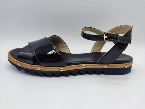 AGL Sandale blau Lack