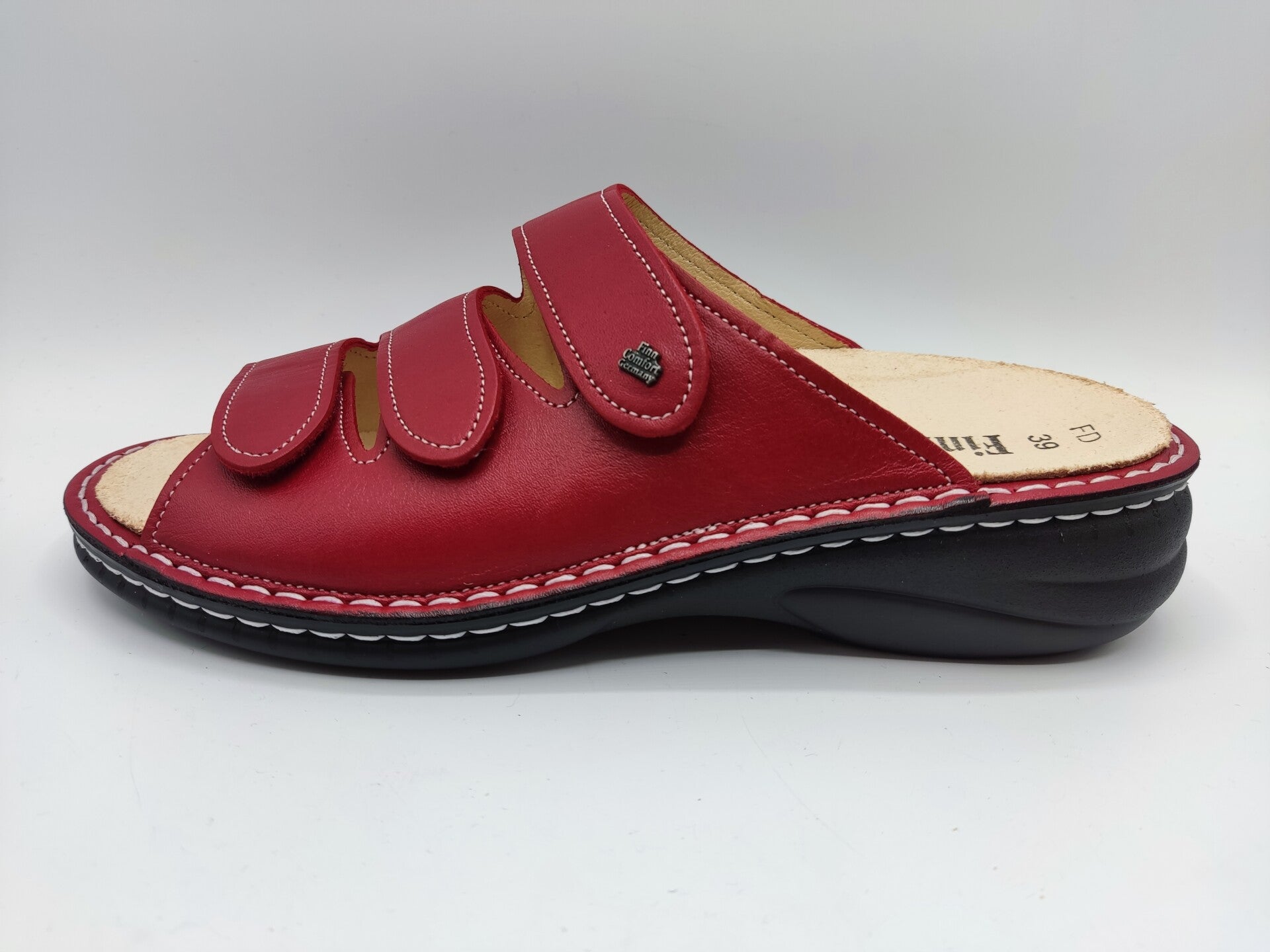 Finn Comfort Hellas rot Pantolette