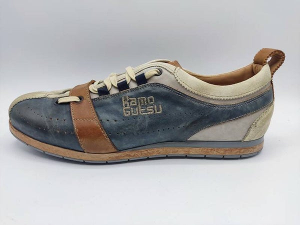 Kamo Gutsu Herren Sneaker Tifo 017 jeansblau / beige