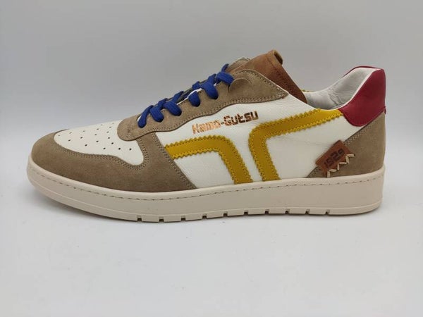 Kamo Gutsu Herren Sneaker Campo 048 beige kombiniert
