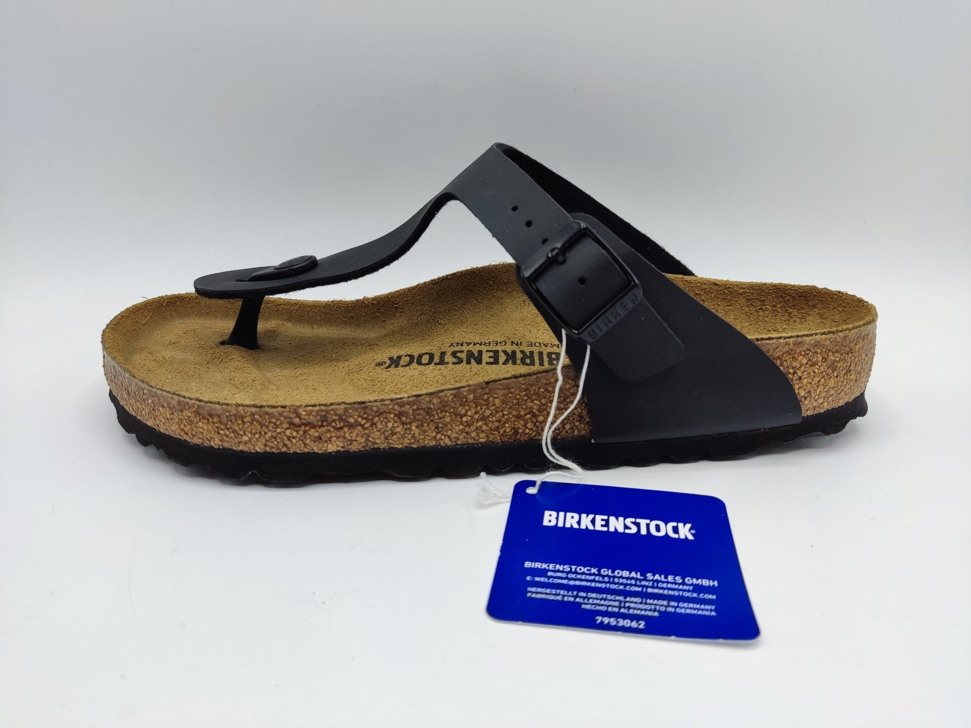Birkenstock Gizeh schwarz Birko Flor