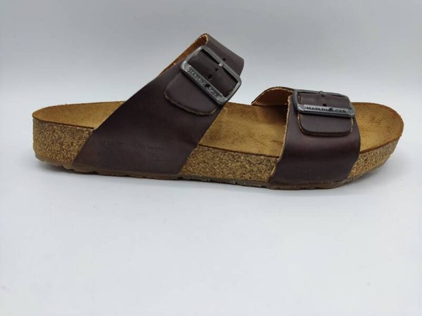Haflinger Pantolette dunkelbraun Bio Andrea