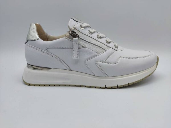 Gabor Comfort Sneaker weiß mit Reißverschluss