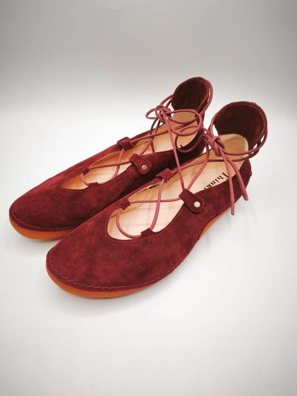 Think Kapsel rosso (rot) Ballerina zum Schnüren