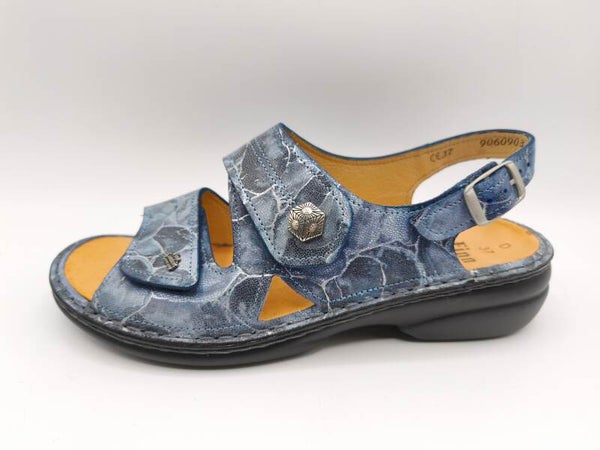 Finn Comfort Milos lapiz (blau bunt) Damen Sandale