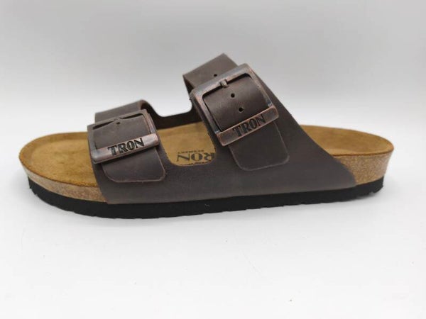 Tron Pantolette Pampelonne Slim dunkelbraun