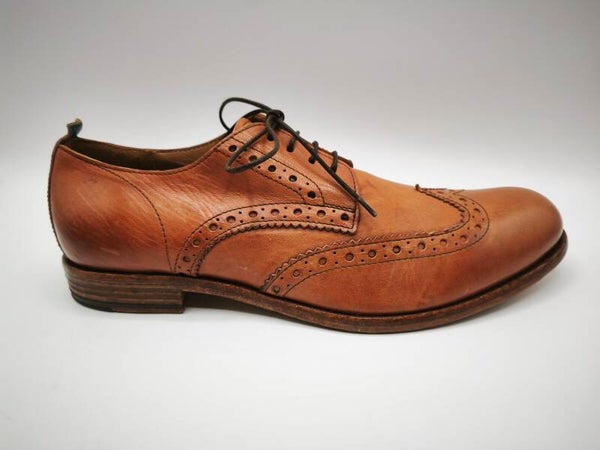 Moma Herren Schnürschuh Cognac 10707- RC