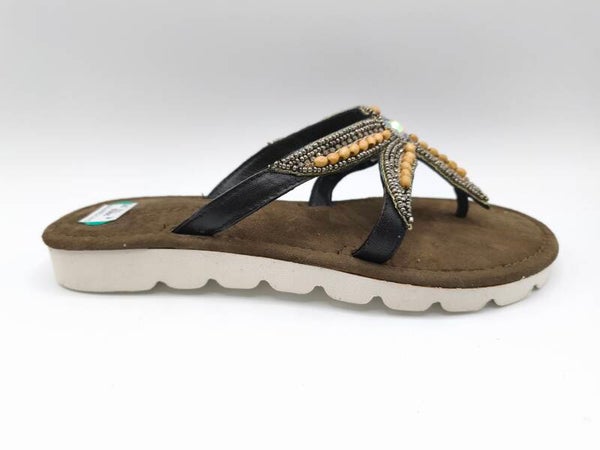 Lazamani Pantolette " Perlen"