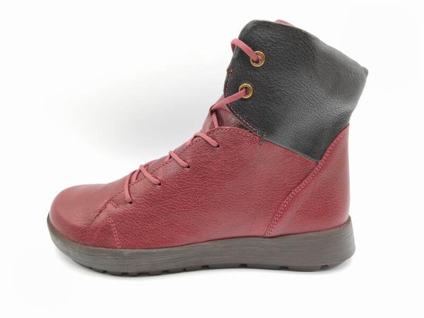 Think Comoda melograno ( dunkelrot) Damen Stiefelette warm gefüttert