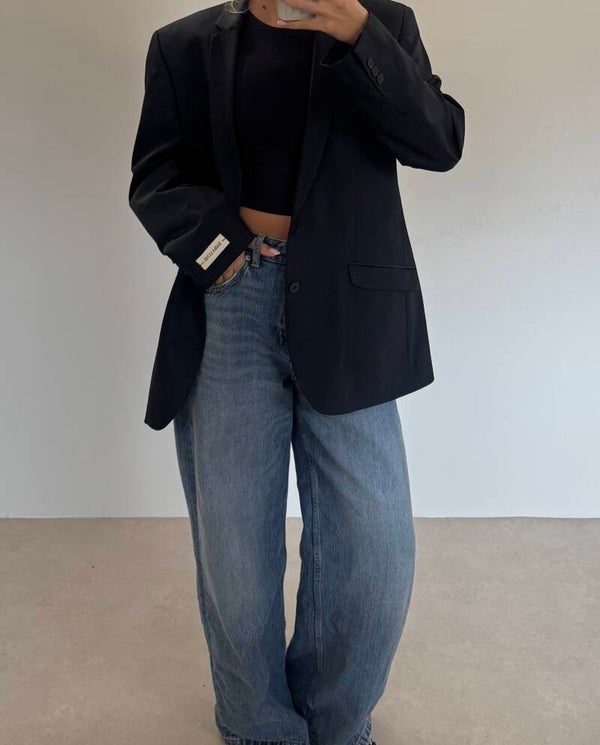 Vintage Blazer Zwart No.95