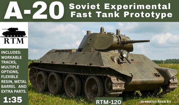 1/35 A-20 Soviet Experimental Fast Tank Prototype