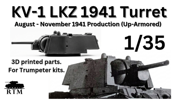 1/35 KV-1 LKZ August - November 1941 Turret (Up-Armored) for Trumpeter kits