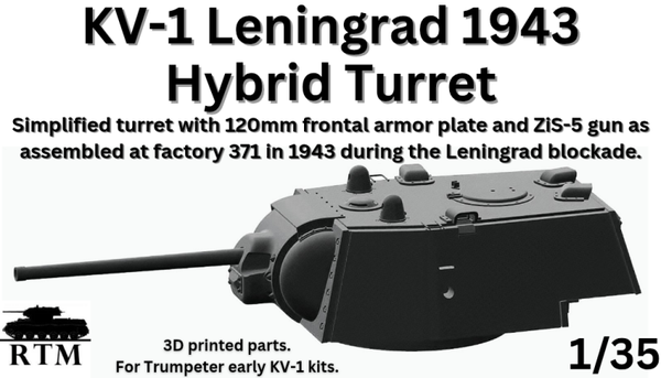 1/35 KV-1 Leningrad 1943 Hybrid Turret (Factory 371)