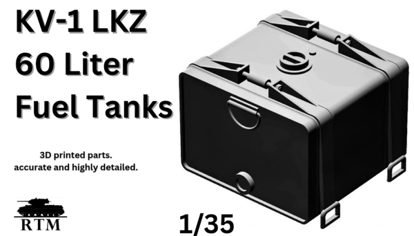 1/35 KV-1/2 LKZ 60 Liter Fuel Tanks